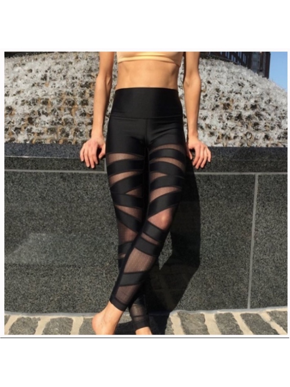 Rare ECU Lululemon High Times Tech Dotted Mesh Pant